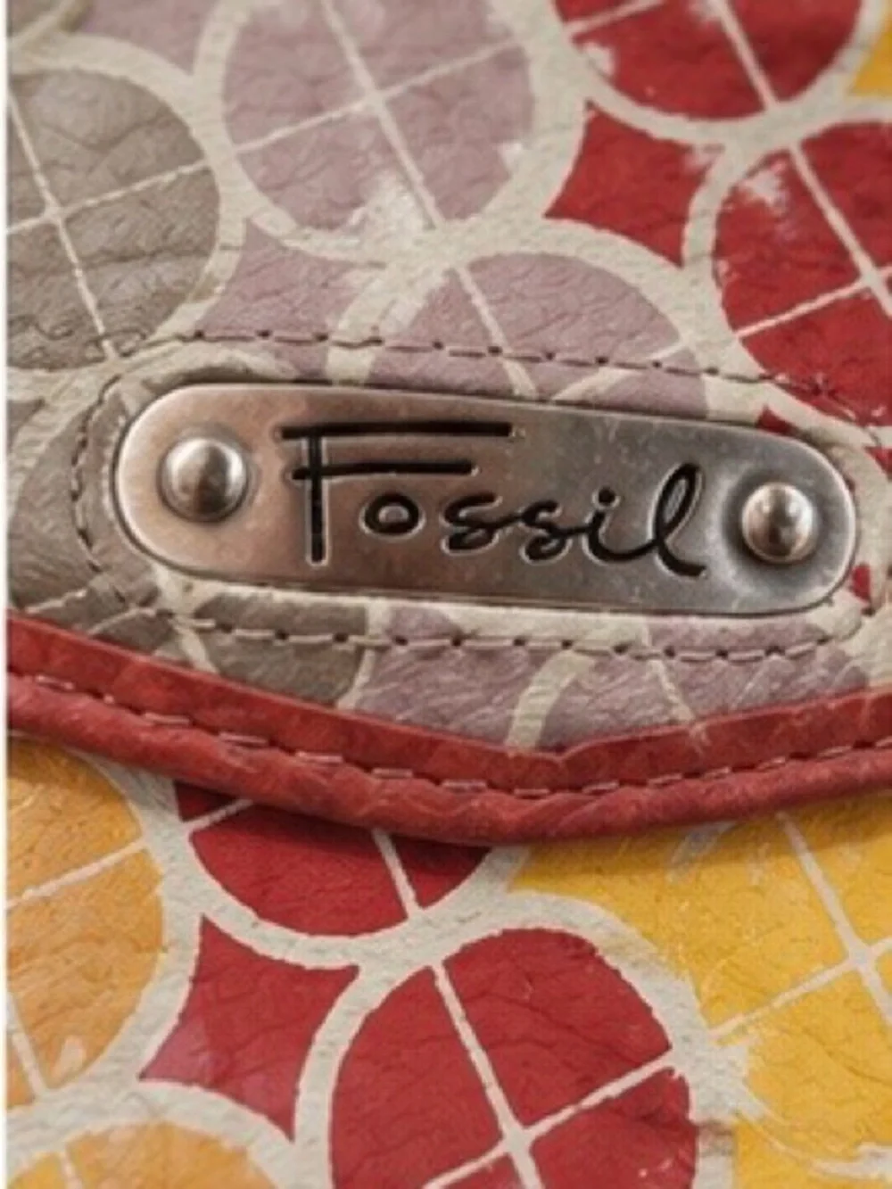 Fossil Multicolor Leather Organizer Wallet